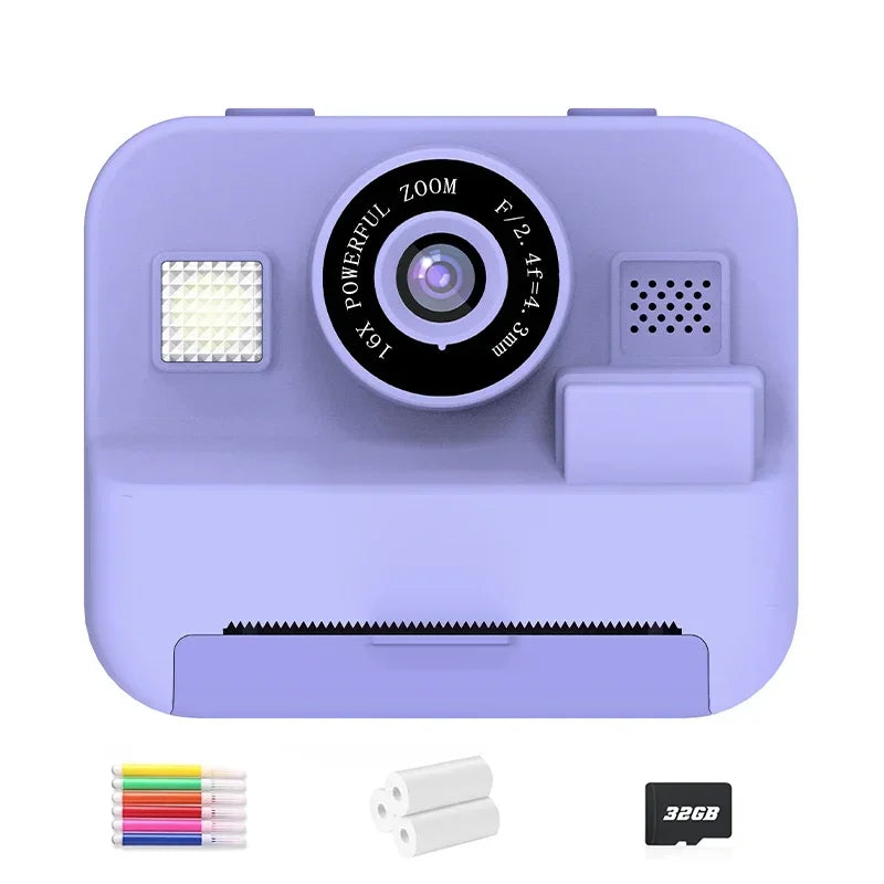 Kids Instant Print Camera – 32GB, Thermal