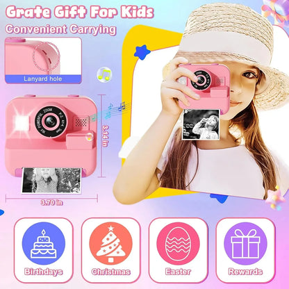 Kids Instant Print Camera – 32GB, Thermal