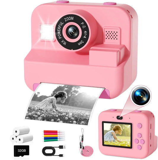 Kids Instant Print Camera – 32GB, Thermal