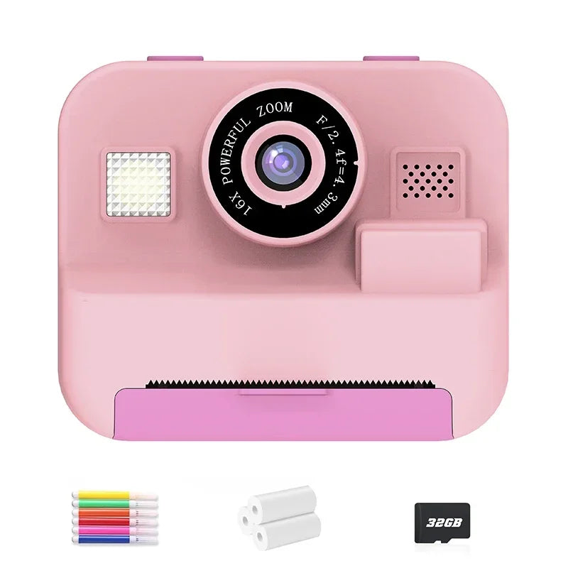 Kids Instant Print Camera – 32GB, Thermal