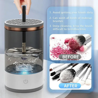 Electric Makeup Brush Cleaner – Automatic, Rechargeable